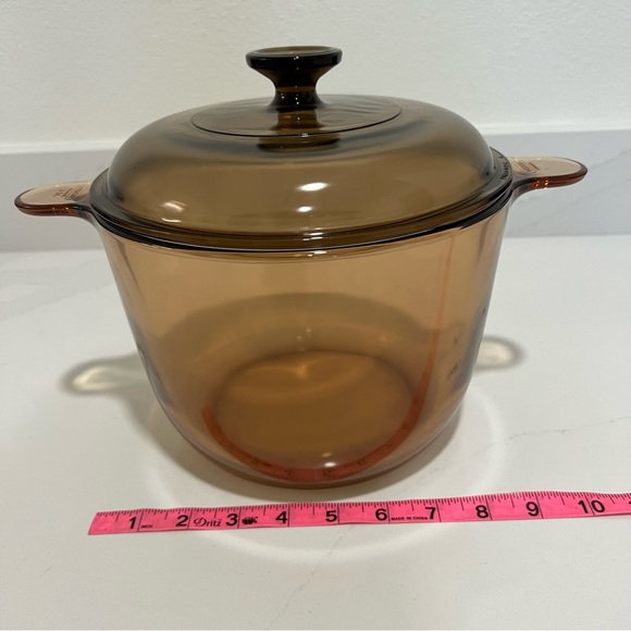Visions 3.5L Amber Kitchen Cookware Stock Pot w/ Lid - Picture 12 of 16